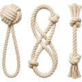 Zbwnf Cotton Rope Dog Toys Three Piece Natural - Product view